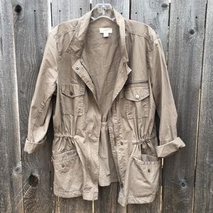 🚫 SOLD 🚫 | LOFT Gray/Green Utility Jacket